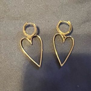 Lovers Tempo Lovestruck Heart Hoop Earrings